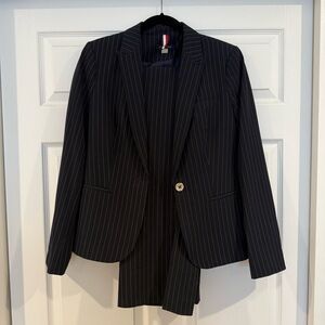 Tommy Hilfiger Navy Pinstripe Suit- Jacket and Pants